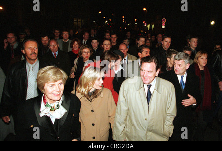 Berlin, Allemagne, Doris Schroeder-Koepf et Gerhard Schroeder Banque D'Images