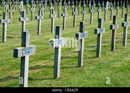 Le Linge, 1915, cimetière militaire français, Col du Wettstein, France, Vosges, Alsace Banque D'Images