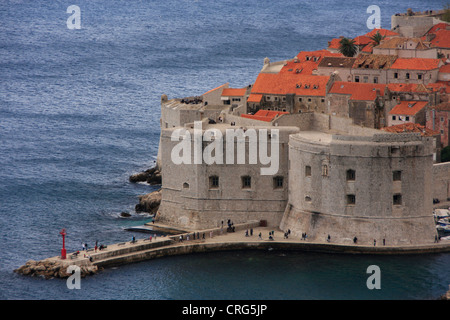 La forteresse de Saint-Jean, Dubrovnik, Croatie Banque D'Images