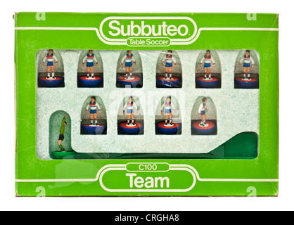 L'équipe de football des années 1970 Subbuteo - Angleterre Équipe nationale C100 Pas de 329 Banque D'Images