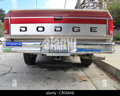 Grande voiture pick-up, de la marque Dodge, USA, California, Santa Cruz Banque D'Images
