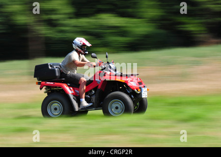 Pilote quad, Allemagne, Sarre Banque D'Images