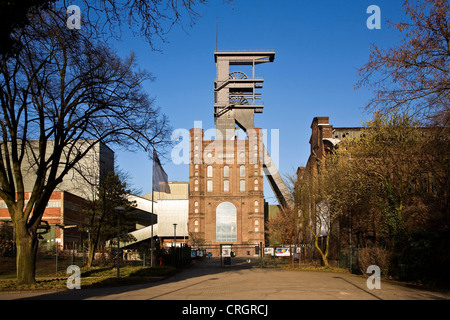 Tête de puits de mine de charbon, l'Allemagne, la prospérité II-du-Nord-Westphalie, Bottrop Banque D'Images