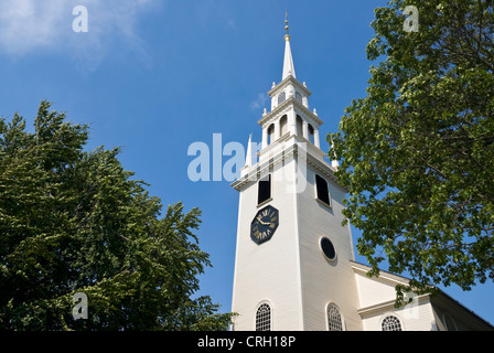 Rhode Island, États-Unis, église de la Trinité à Newport Banque D'Images