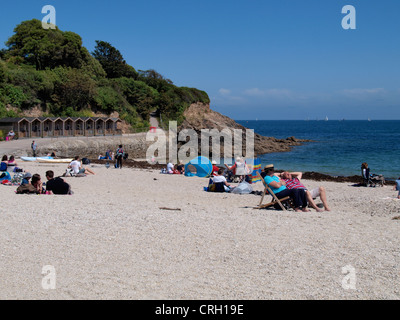Plage de Swanpool, Falmouth, Cornwall, UK Banque D'Images