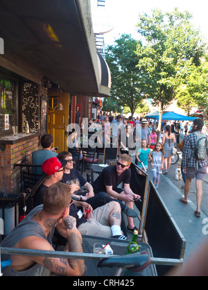 Summer Street Williamsburg à Brooklyn NYC juste Banque D'Images