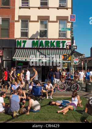 Summer Street Williamsburg à Brooklyn NYC juste Banque D'Images