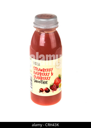 Smoothie aux fruits fraise Banque D'Images