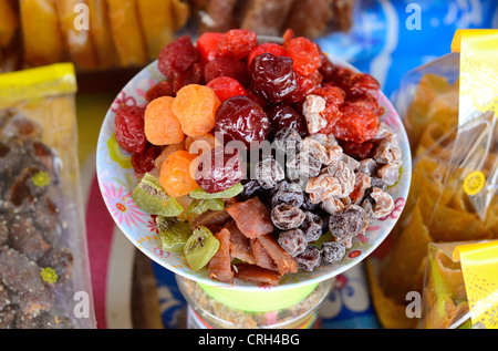 Mélanger les fruits secs belle au marché thaïlandais Banque D'Images