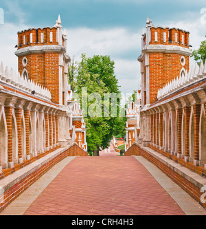 Pont de Tsaritsino, Moscou Banque D'Images