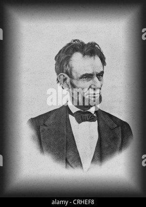 Photographie du président Abraham Lincoln - prise sur le balcon à la Maison Blanche, le 6 mars 1865 Banque D'Images