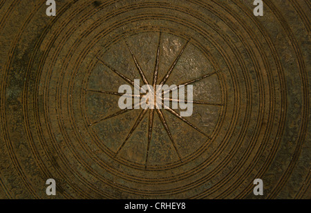 Résumé du tambour de bronze Banque D'Images