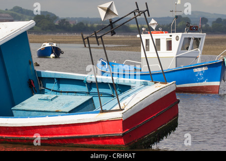 Montrose Basin à marée basse l'exposition et les vasières de Sandbanks. Angus Scotland UK Banque D'Images