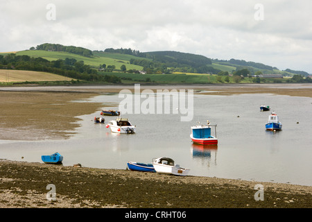 Montrose Basin à marée basse l'exposition et les vasières de Sandbanks. Angus Scotland UK Banque D'Images