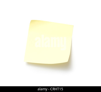 Note jaune Banque D'Images