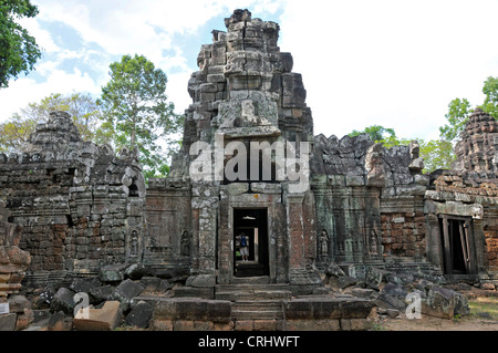 Gopuram, Prasat Ta Som, Cambodge, Angkor Wat Banque D'Images