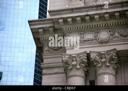 La ville, ancienne et nouvelle, USA, New York City Banque D'Images