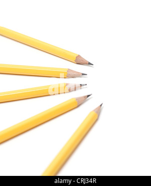 Pencils isolated on a white background Banque D'Images