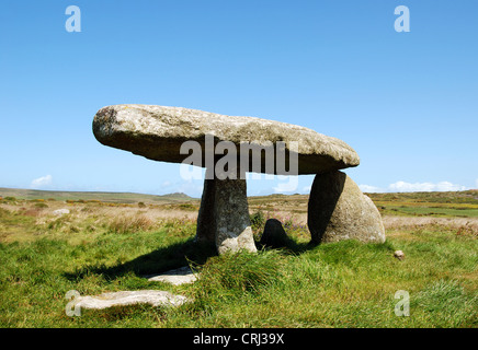 Lanyon Quoit près de Madron à far west Cornwall, UK Banque D'Images