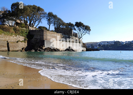 Readymoney Cove près de Fowey à Cornwall, UK Banque D'Images