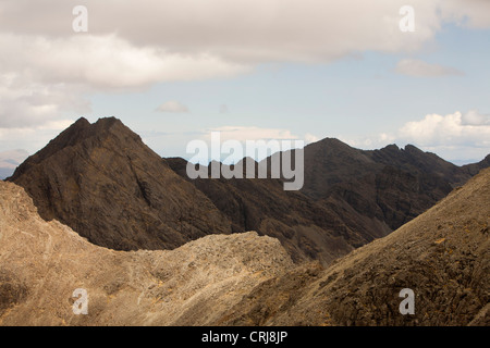 Les Cuillin Ridge de l'île de Skye, Écosse, Royaume-Uni, du Sgurr Dearg Banque D'Images