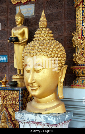 Chef de golden budda dans Bangkok Banque D'Images