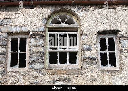 Une maison abandonnée à Broadford, Isle of Skye, Scotland, UK. Banque D'Images