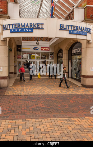 Le centre commercial Buttermarket Ipswich Suffolk , , Angleterre , Angleterre , Royaume-Uni Banque D'Images