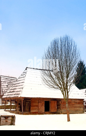 Village de campagne traditionnelle, Roumanie, Sighet Sighet Banque D'Images