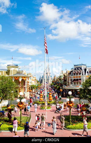 Disneyworld Orlando la Floride par un beau jour d'été Banque D'Images