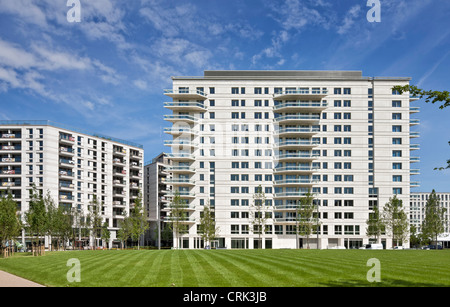 Appartements de luxe au Village des athlètes pour les Jeux Olympiques de 2012 à Londres Banque D'Images