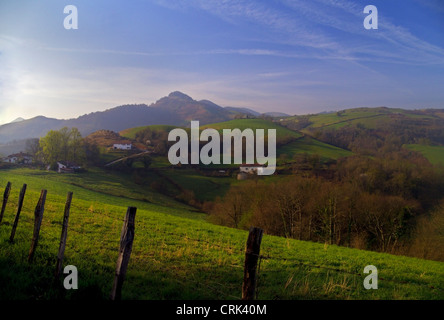 Pyrénées, premier jour de l'El Camino de Santiago De Compostela Banque D'Images