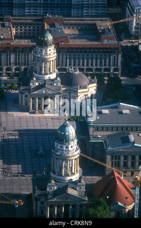 Gendarmenmarkt à Berlin-Mitte, vue aérienne Banque D'Images