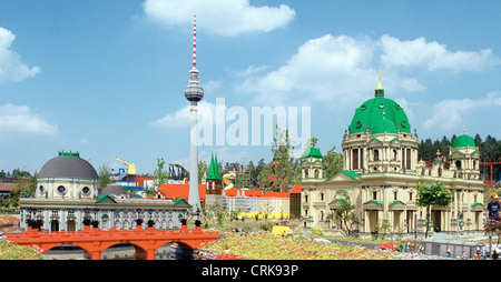 Berlin monument dans le Legoland Allemagne Banque D'Images