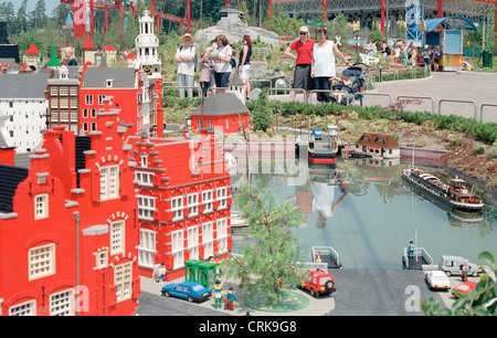 Amsterdam dans un Legoland allemand miniature Banque D'Images