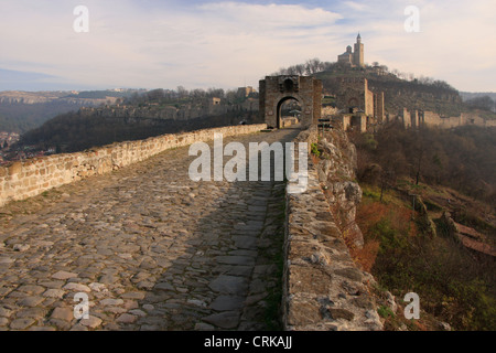 La forteresse médiévale Tsarevets, Veliko Tarnovo, Bulgarie Banque D'Images