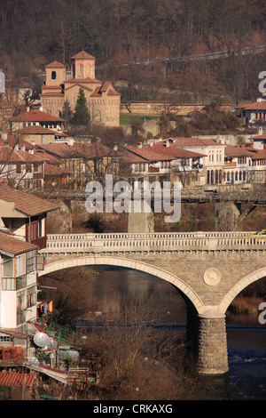 Pont en arc, Veliko Tarnovo, Bulgarie Banque D'Images