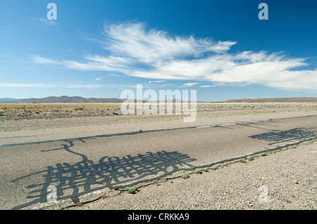 Route 40 en Provence Chubut, en Patagonie, Argentine, Amérique du Sud Banque D'Images