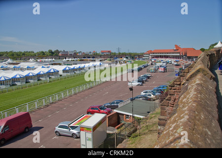 Hippodrome de Chester, Chester est une ville ancienne qui remonte à l'époque romaine et il a été nommé d'capernum,par les romains themselv Banque D'Images