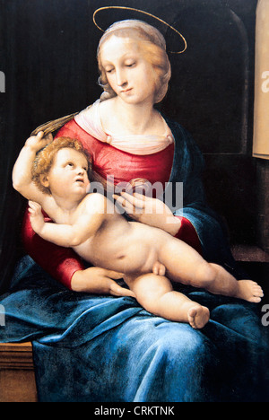 La Vierge à l'enfant (Le Bridgewater Madonna) - Raphael Banque D'Images