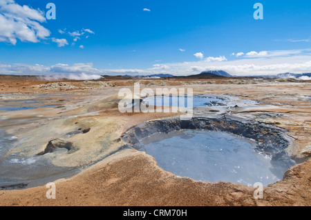 Zone thermique Namaskard Hverarond près du lac Myvatn Reykjahlid Islande du Nord EU Europe Banque D'Images