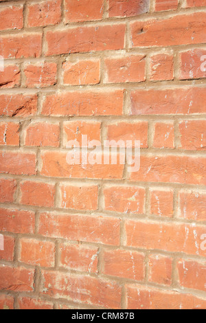 Close-up du mur de brique rouge-brun Banque D'Images