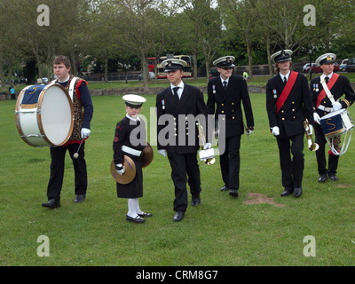 Une fanfare des cadets de la Banque D'Images