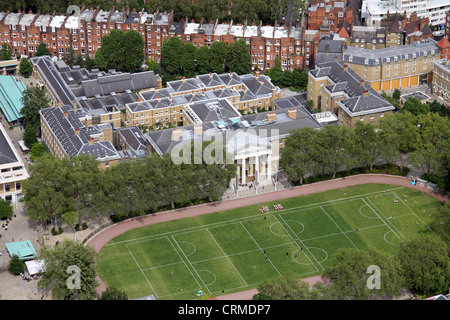 Vue aérienne de la Saatchi Gallery, Sloane Street, Londres SW3 Banque D'Images