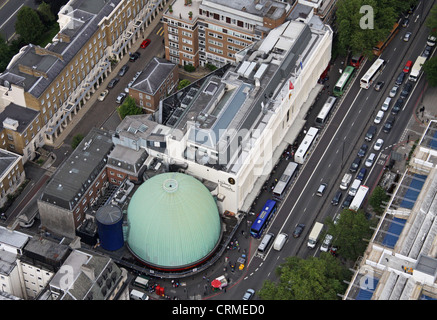 Vue aérienne de Madame Tussauds et Planétarium de Londres sur Marylebone Street, Londres NW1 Banque D'Images