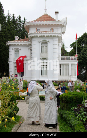 La Turquie, Trabzon. Mustafa Kemal Atatürk, fondateur de la République turque, maison musée. Maison a été construite en 1890. Banque D'Images