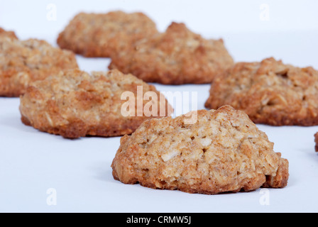 Close up de biscuits faits maison. Isolated on white Banque D'Images