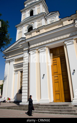 L'Ukraine, Odessa. Cathédrale de la Transfiguration, leur plus grande église orthodoxe. Construit en 1794, détruit en 1936, reconstruit, restauré 2010. Banque D'Images