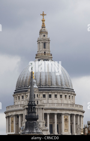 La Cathédrale de St Paul, la cathédrale de l'Église d'Angleterre Londres Banque D'Images