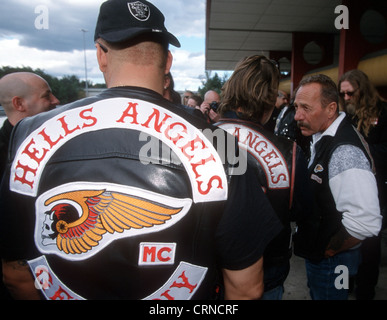 Hells Angels dans Berlin Banque D'Images